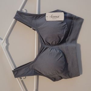 Soma Gray Seamless Bralette